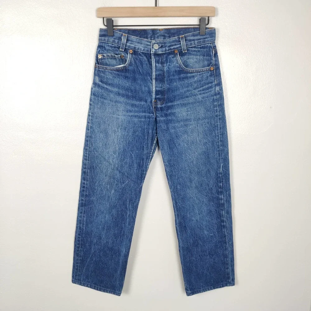 Levi's Vintage 70s-80s Jeans Women's 27 701 Student Fit Button Fly 100% Cotton